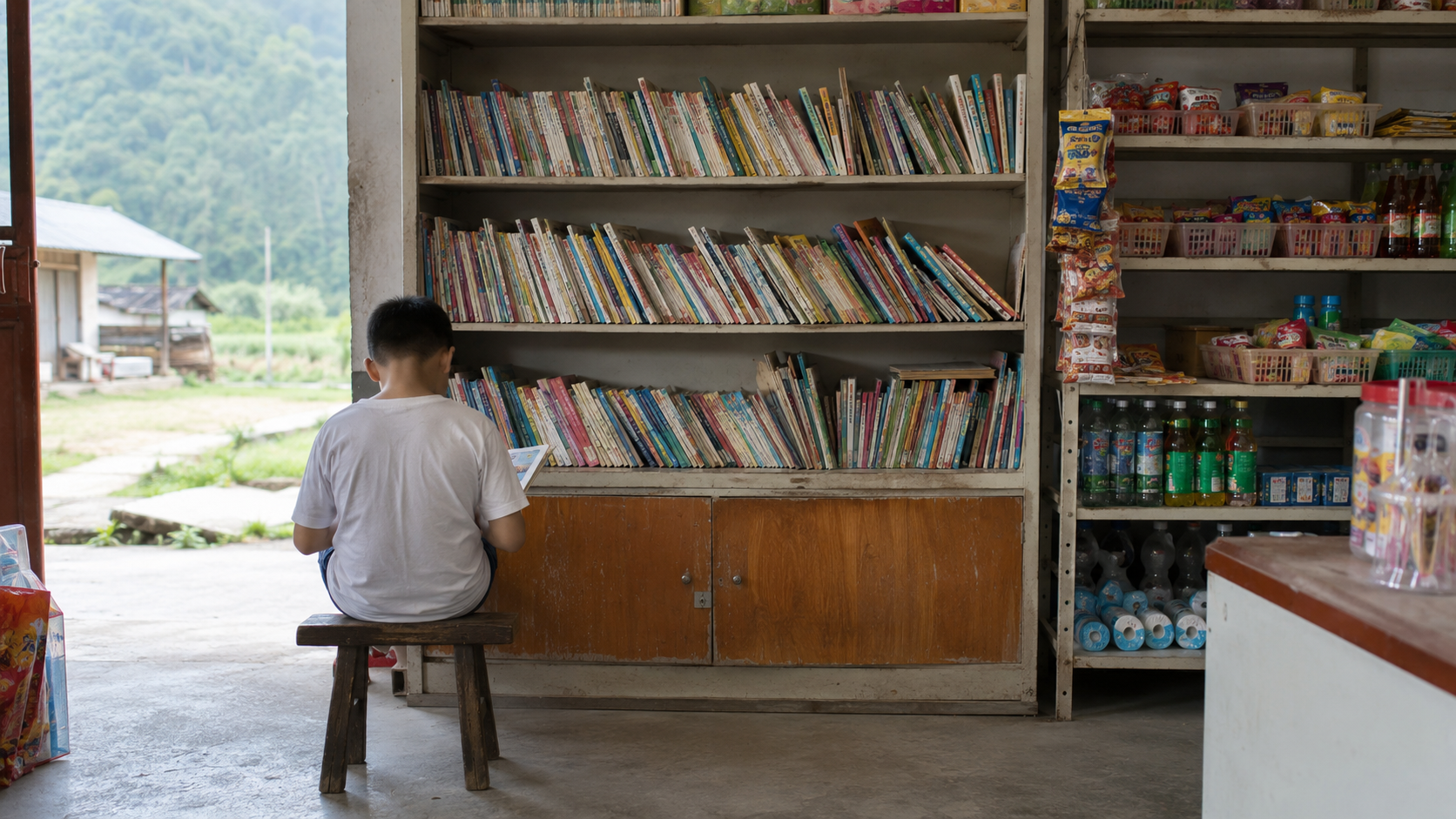 From Liquor Shelf to Bookshelf: A Village Shopkeeper’s 18-Year Commitment